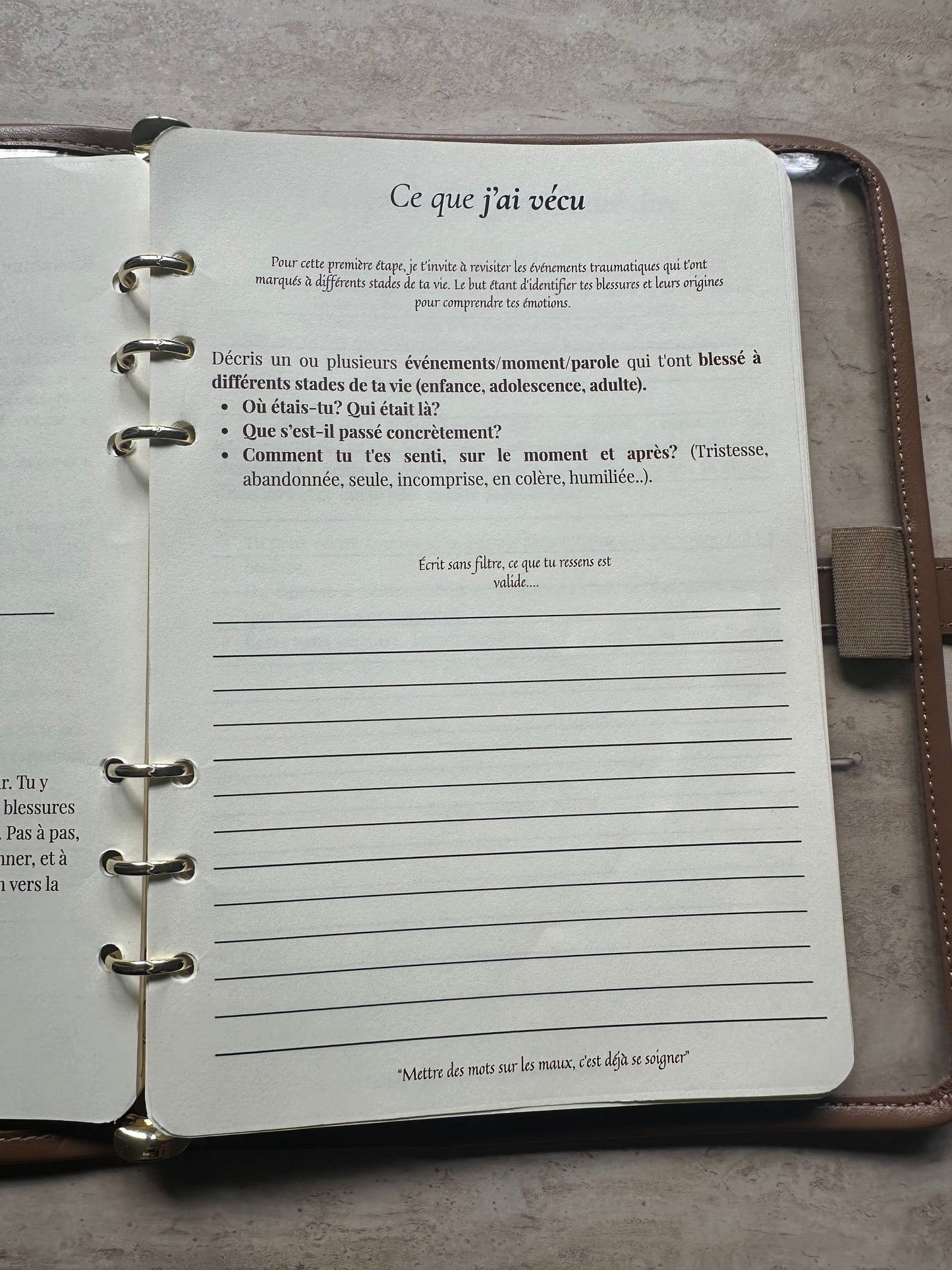 Journal de guérison et bien-être